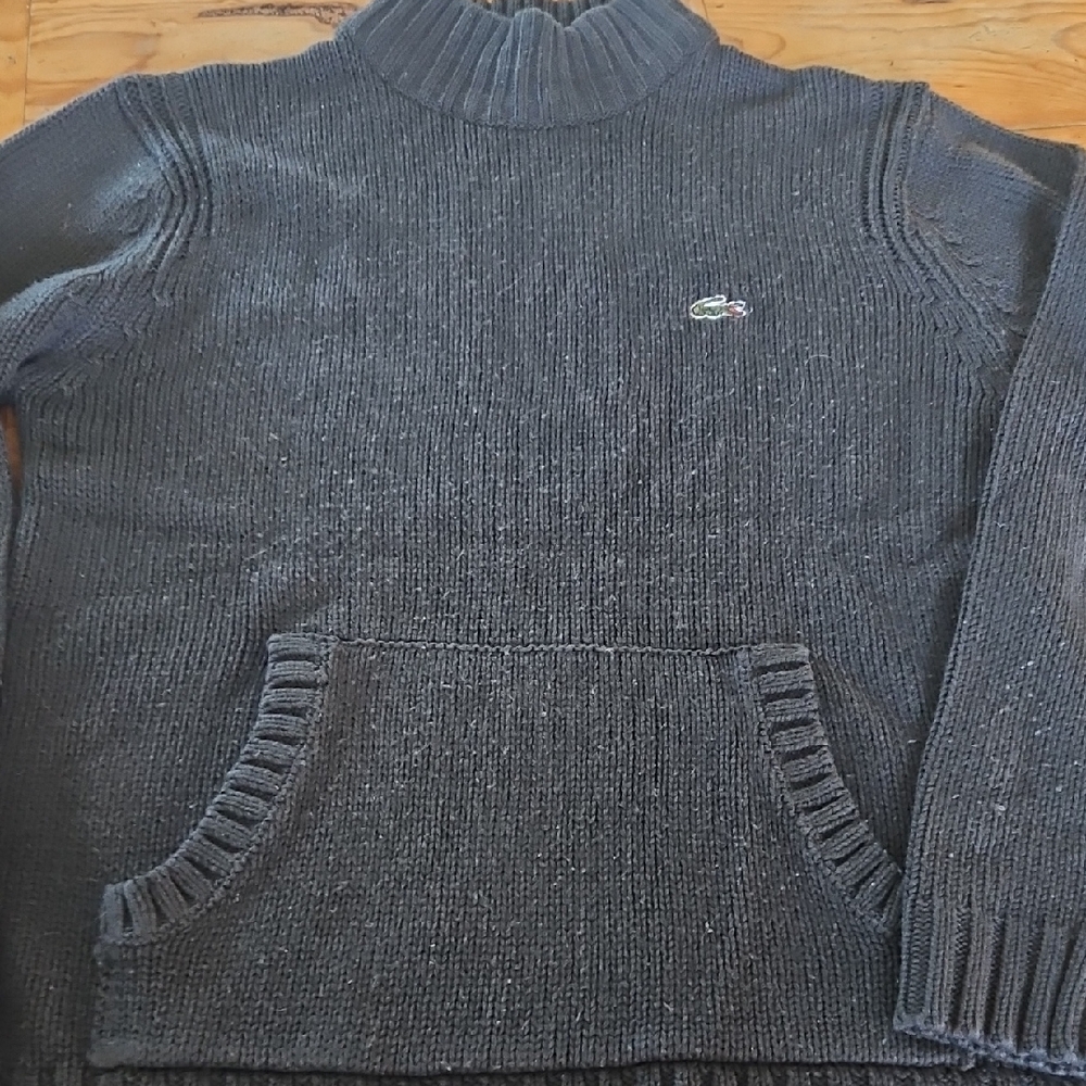 Lacoste Charcoal Knit Pullover Vintage